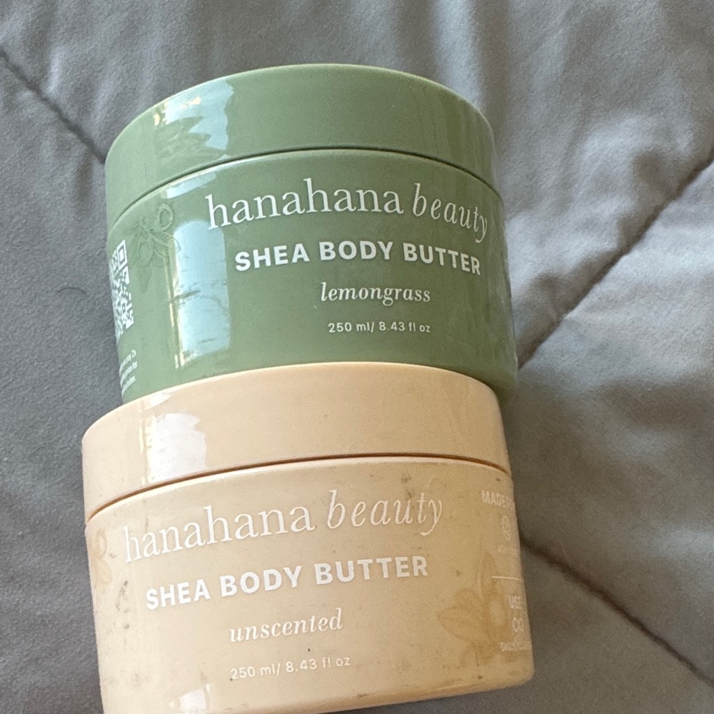 Hana Hana Beauty Shea Body Butter Set - Lemongrass and Unscented